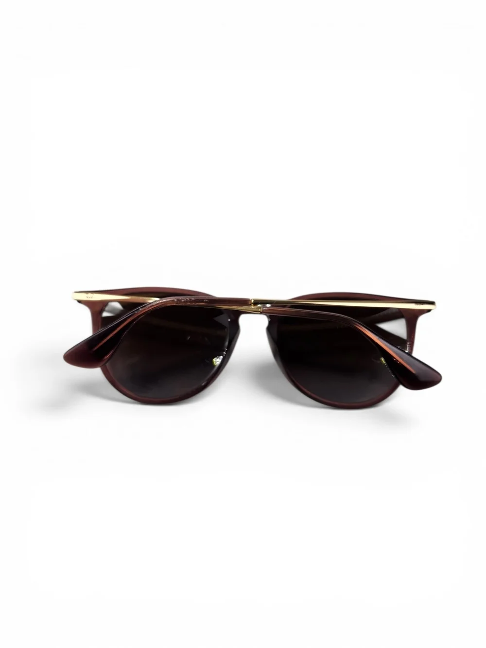 Ray-Ban Erika RB4171 6593/T5 54mm Brown Gradient Polarized Sunglasses w/ Case